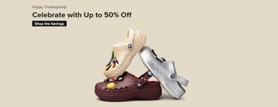 Crocs Canada Thanksgiving Sale: Save up to 50% Off + Extra 23% Off your Entire Order Using Promo Code