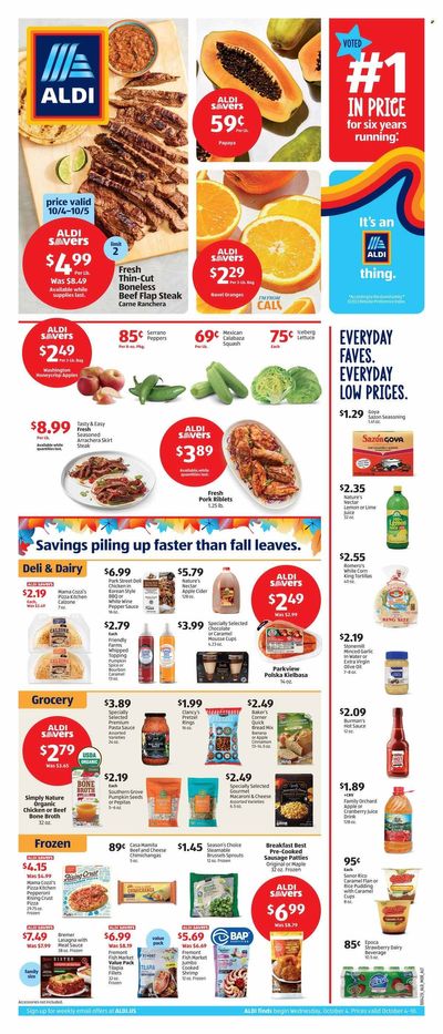 ALDI (CA) Weekly Ad Flyer Specials October 4 to October 10, 2023