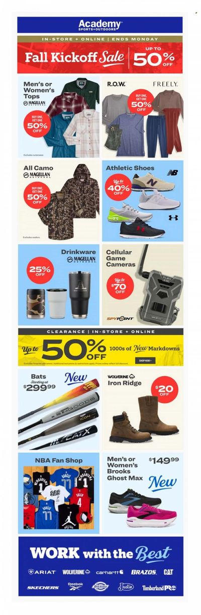 Academy Sports + Outdoors Weekly Ad Flyer Specials October 5 to October 9, 2023