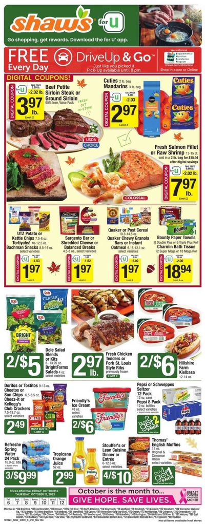 Shaw’s (MA, ME, NH, RI, VT) Weekly Ad Flyer Specials October 6 to October 12, 2023