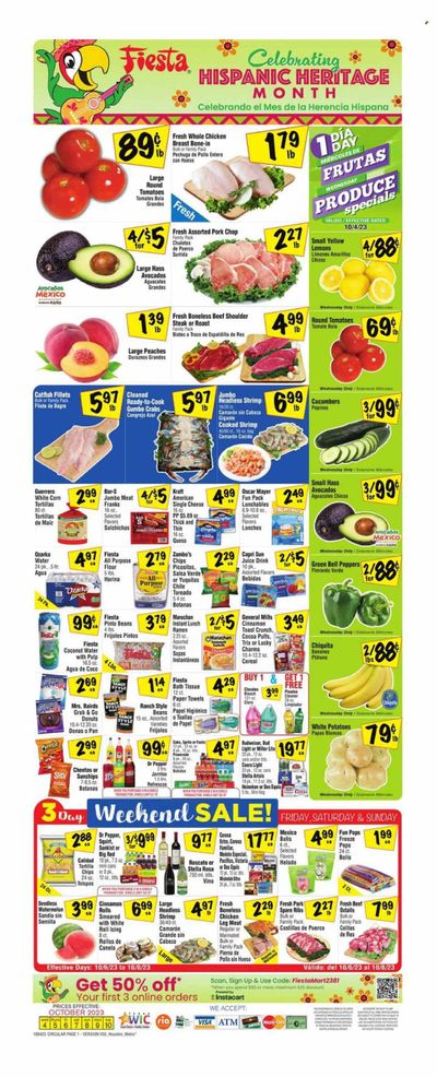 Fiesta Mart (TX) Weekly Ad Flyer Specials October 4 to October 10, 2023