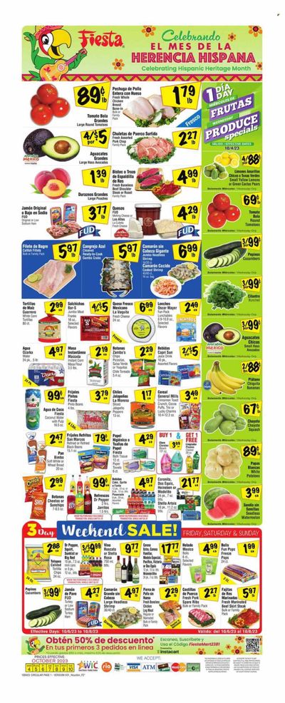 Fiesta Mart (TX) Weekly Ad Flyer Specials October 4 to October 10, 2023