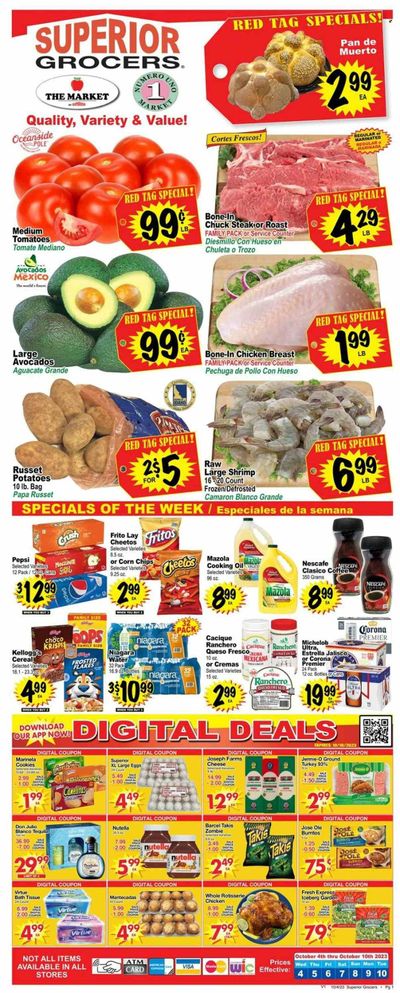 Superior Grocers (CA) Weekly Ad Flyer Specials October 4 to October 10, 2023