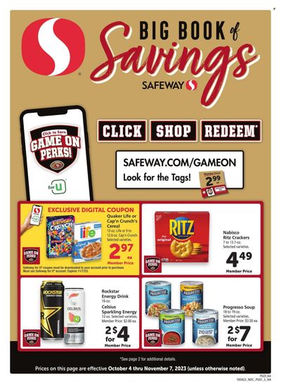 Safeway (NV) Weekly Ad Flyer Specials October 4 to November 7, 2023