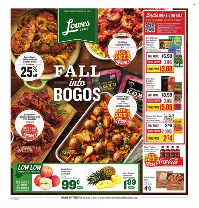 Lowes Foods (NC, SC) Weekly Ad Flyer Specials October 4 to October 10, 2023