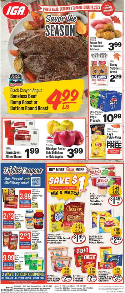 IGA (IN) Weekly Ad Flyer Specials October 4 to October 10, 2023