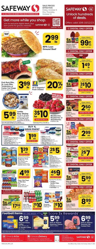 Safeway (DE) Weekly Ad Flyer Specials October 6 to October 12, 2023