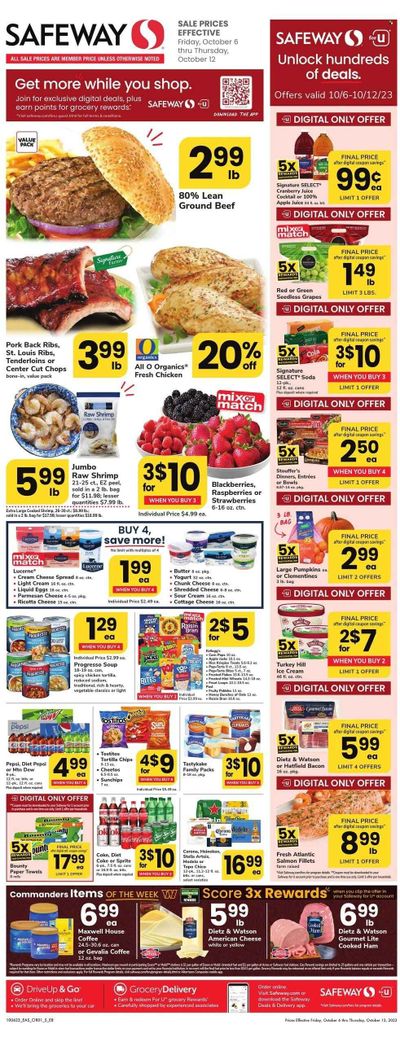 Safeway (MD) Weekly Ad Flyer Specials October 6 to October 12, 2023