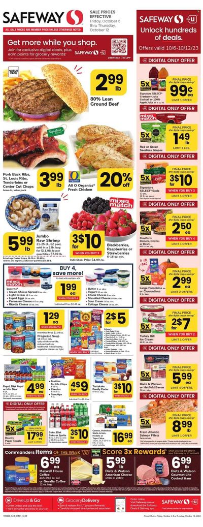 Safeway (VA) Weekly Ad Flyer Specials October 6 to October 12, 2023
