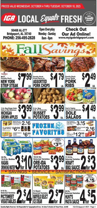IGA (50) Weekly Ad Flyer Specials October 4 to October 10, 2023 IGA (50) Weekly Ad Flyer Specials October 4 to October 10, 2023