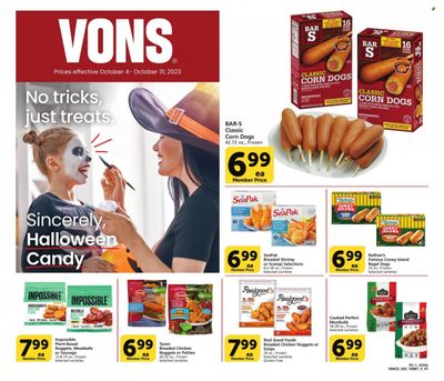 Vons (CA) Weekly Ad Flyer Specials October 4 to October 31, 2023