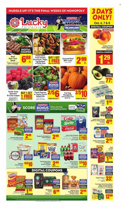 Lucky California Weekly Ad Flyer Specials October 4 to October 10, 2023