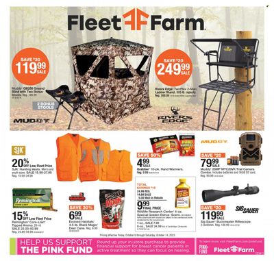 Fleet Farm (IA, MN, ND, WI) Weekly Ad Flyer Specials October 6 to October 14, 2023