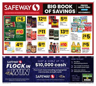 Safeway (DE) Weekly Ad Flyer Specials October 6 to November 2, 2023