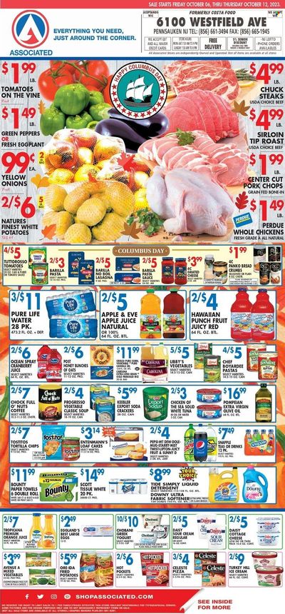 Associated Supermarkets (NY) Weekly Ad Flyer Specials October 6 to October 12, 2023