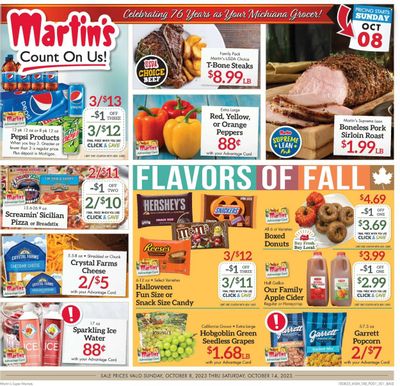 Martin’s (IN, MI) Weekly Ad Flyer Specials October 8 to October 14, 2023