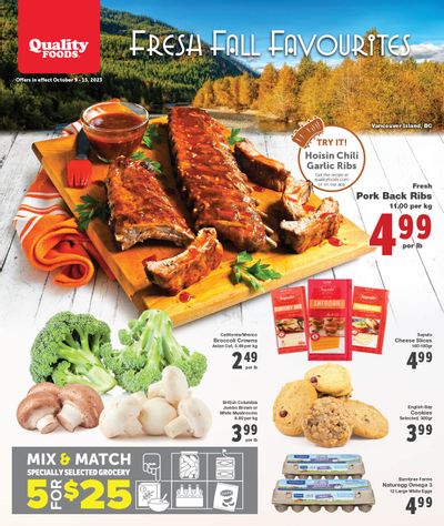 Quality Foods Flyer October 9 to 15