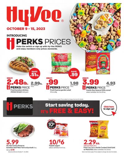 Hy-Vee (IA, IL, KS, MO) Weekly Ad Flyer Specials October 9 to October 15, 2023