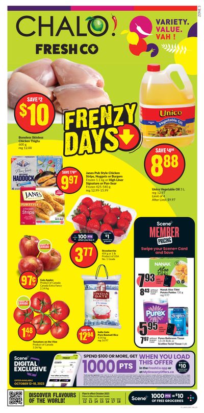 Chalo! FreshCo (West) Flyer October 12 to 18