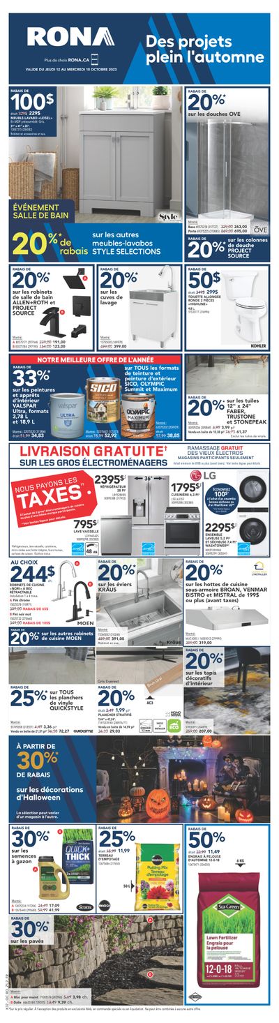 Rona (QC) Flyer October 12 to 18
