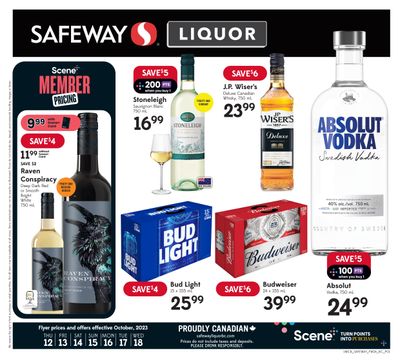 Safeway (BC) Liquor Flyer October 12 to 18