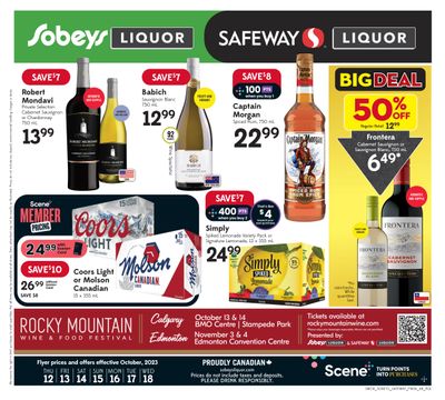 Sobeys/Safeway (AB) Liquor Flyer October 12 to 18