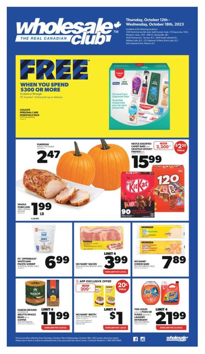 Real Canadian Wholesale Club Flyer October 12 to 18