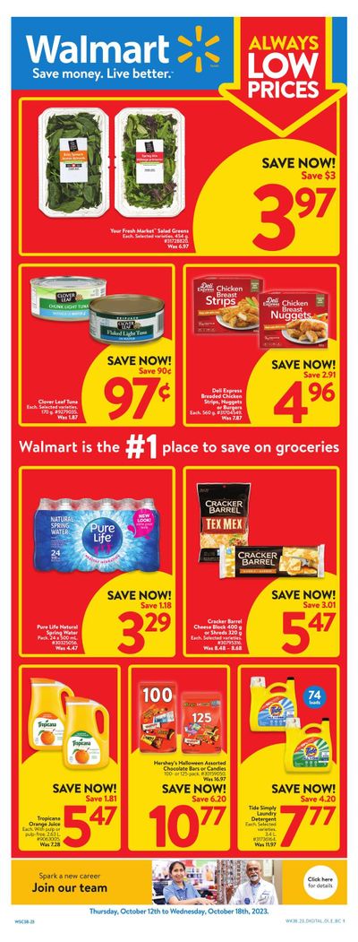 Walmart (West) Flyer October 12 to 18