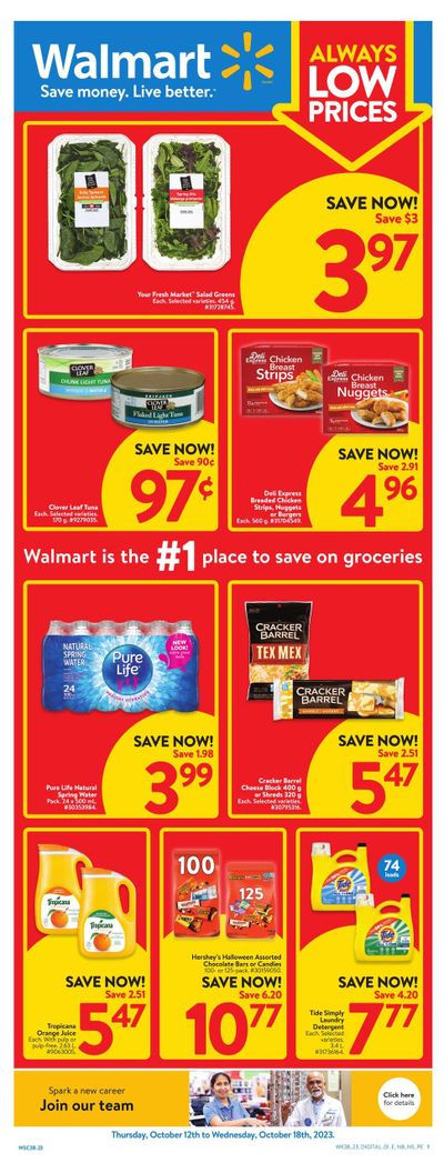 Walmart (Atlantic) Flyer October 12 to 18