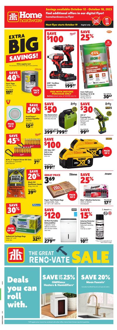 Home Hardware (BC) Flyer October 12 to 18