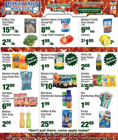 Bulkley Valley Wholesale Flyer October 12 to 18