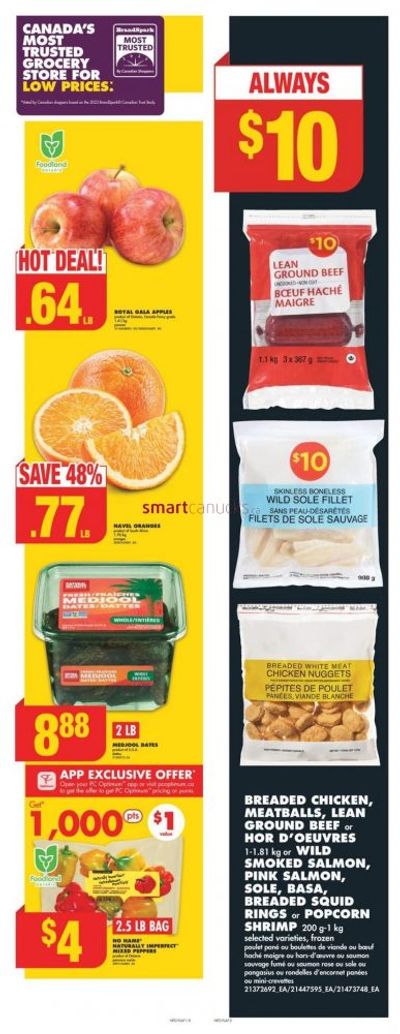 No Frills Ontario PC Optimum Offers and Flyer Deals October 12th – 18th