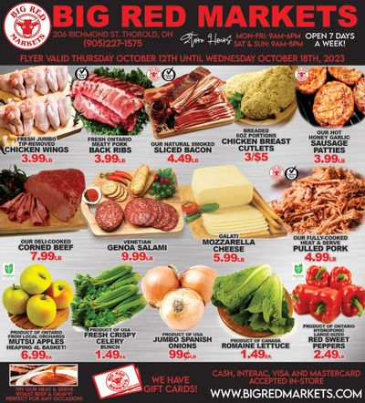 Big Red Markets Flyer October 12 to 18