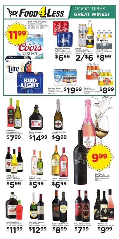 Food 4 Less (CA) Weekly Ad Flyer Specials October 11 to November 7, 2023