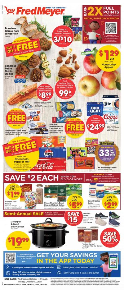 Fred Meyer (OR) Weekly Ad Flyer Specials October 11 to October 17, 2023