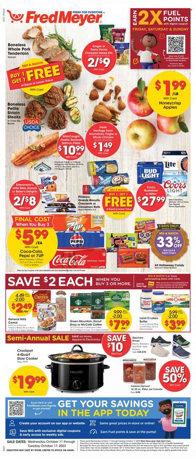 Fred Meyer (AK) Weekly Ad Flyer Specials October 11 to October 17, 2023