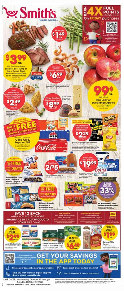 Smith's (AZ, ID, MT, NM, NV, UT, WY) Weekly Ad Flyer Specials October 11 to October 17, 2023