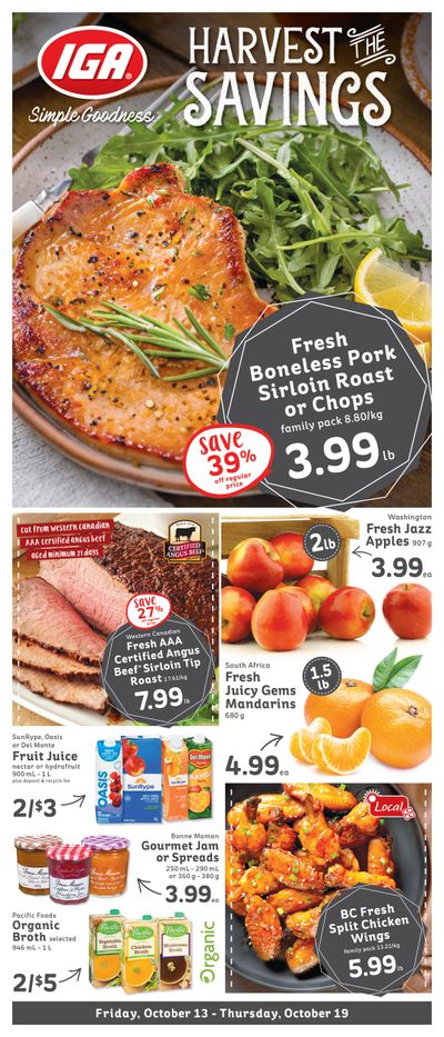 IGA Stores of BC Flyer October 13 to 19