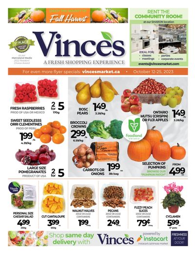 Vince's Market Flyer October 12 to 25