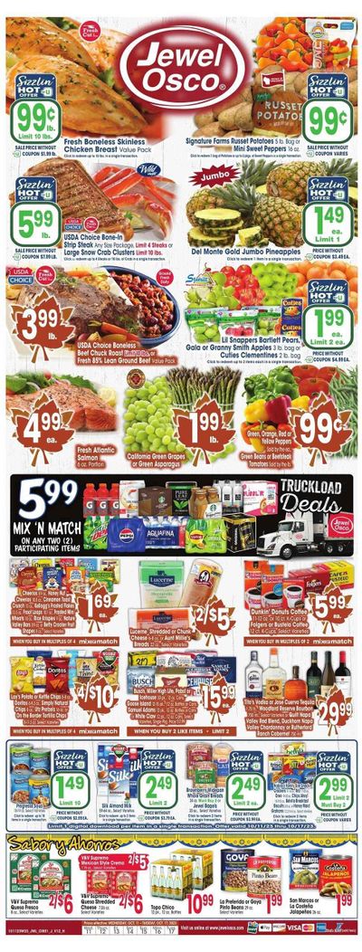 Jewel Osco (IL) Weekly Ad Flyer Specials October 11 to October 17, 2023