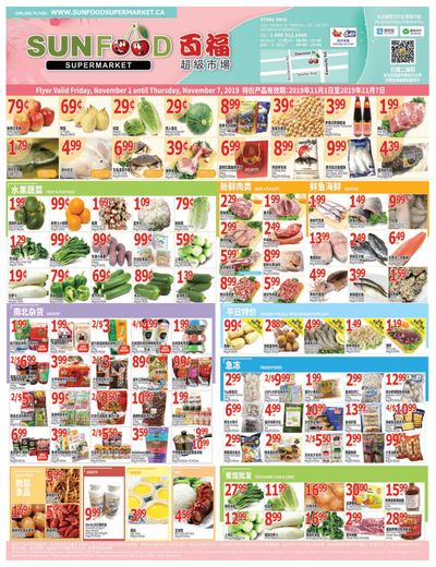 Sunfood Supermarket Flyer November 1 to 7