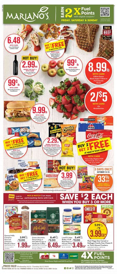 Mariano’s (IL) Weekly Ad Flyer Specials October 11 to October 17, 2023