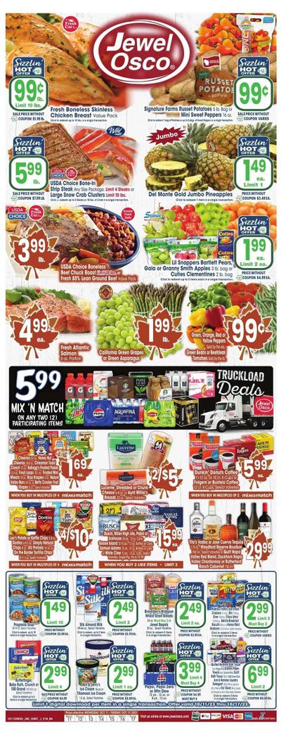 Jewel Osco (IL) Weekly Ad Flyer Specials October 11 to October 17, 2023