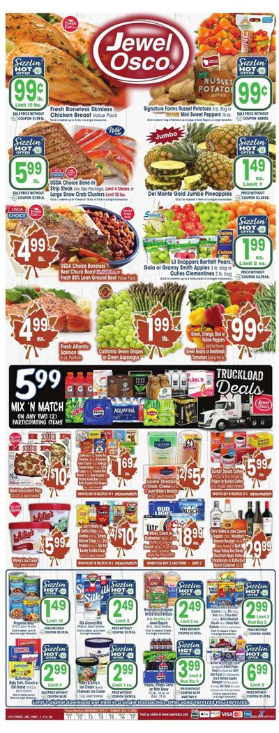 Jewel Osco (IL) Weekly Ad Flyer Specials October 11 to October 17, 2023