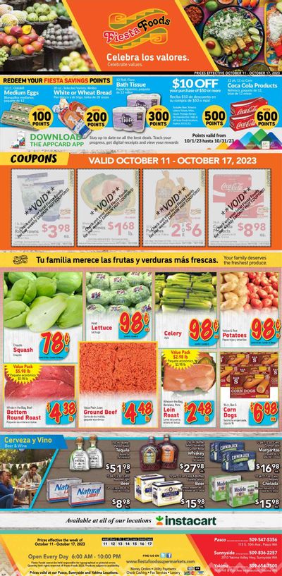 Fiesta Foods SuperMarkets (WA) Weekly Ad Flyer Specials October 11 to October 17, 2023