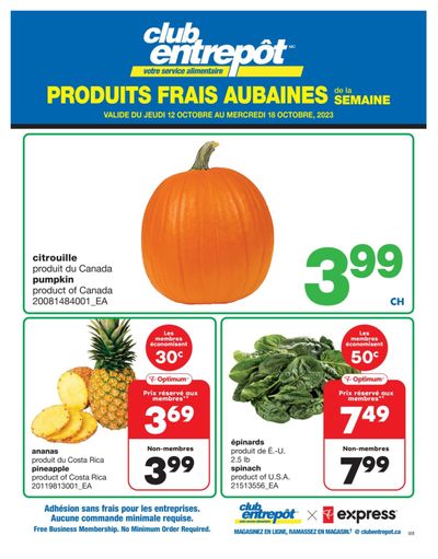 Wholesale Club (QC) Fresh Deals of the Week Flyer October 12 to 18
