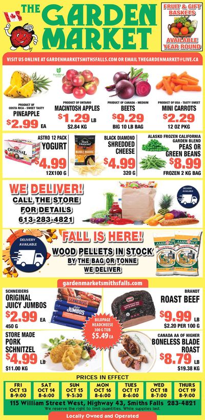 The Garden Market Flyer October 13 to 19