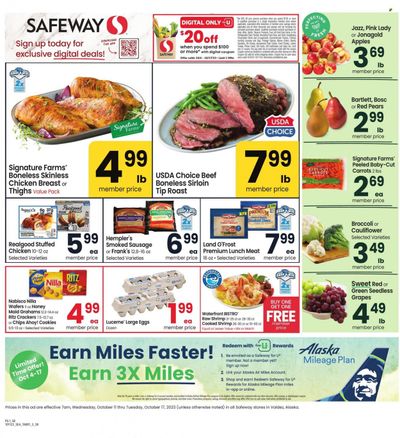 Safeway (AK) Weekly Ad Flyer Specials October 11 to October 17, 2023