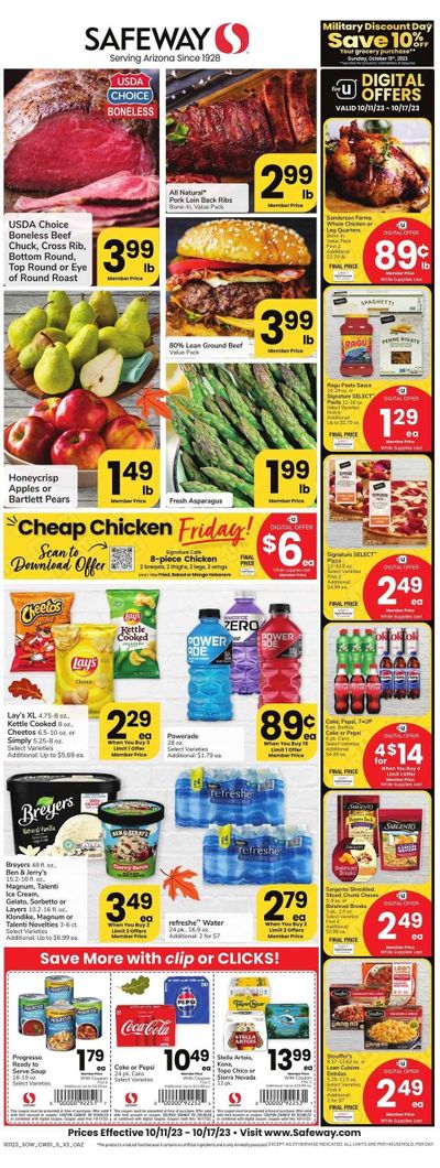 Safeway (AZ) Weekly Ad Flyer Specials October 11 to October 17, 2023