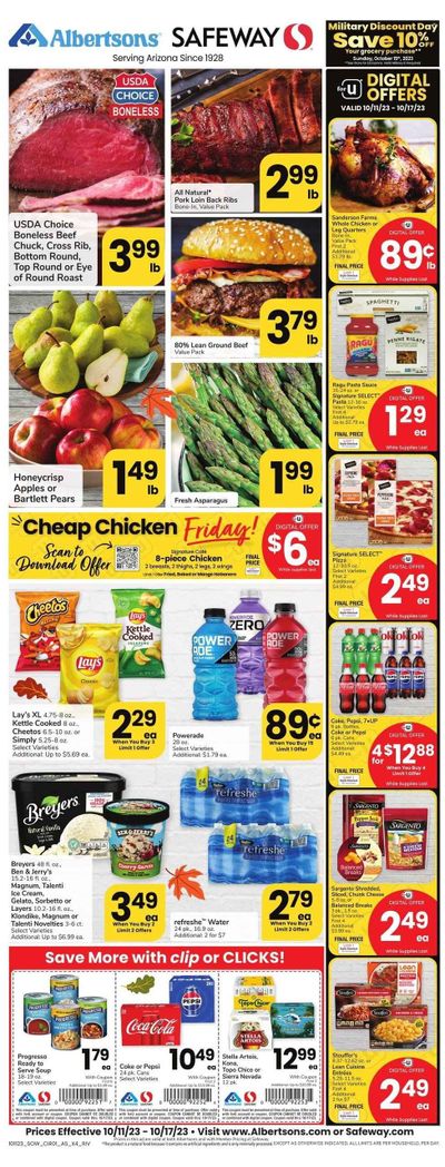 Safeway (AZ) Weekly Ad Flyer Specials October 11 to October 17, 2023